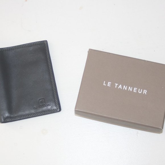 Le Tanneur Bifold Men calfskin leather wallet luxury French brand - Picture 2 of 4